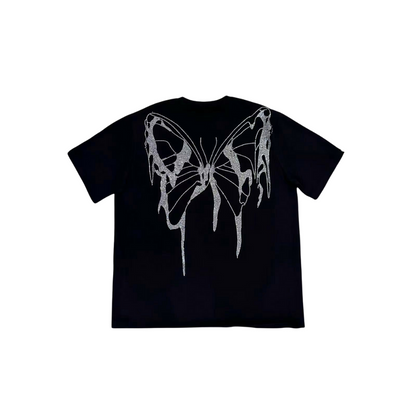 VYBES Rhinestone Butterfly Tee